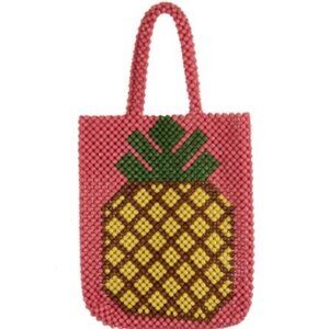 LULU BEADED PINEAPPLE TOTE